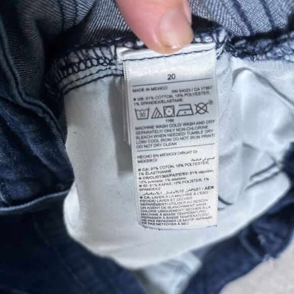 Old Navy Jeans Women’s Plus Size 20 Mid Rise Rockstar Super Skinny Dark Wash - Picture 8 of 11